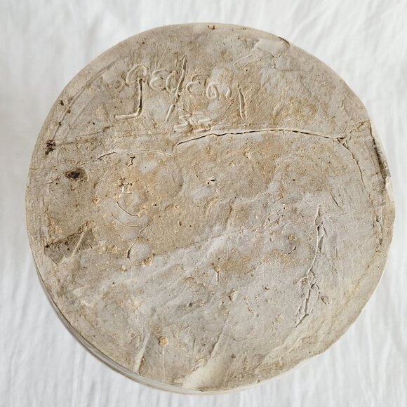 Vintage Studio Pottery Ceramic Vase Crock With Organic Ribbed Textural Finish - Picture 4 of 8